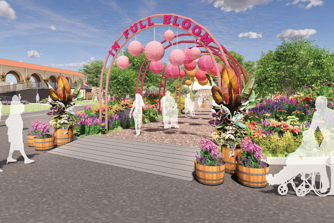2022 flower show entrance